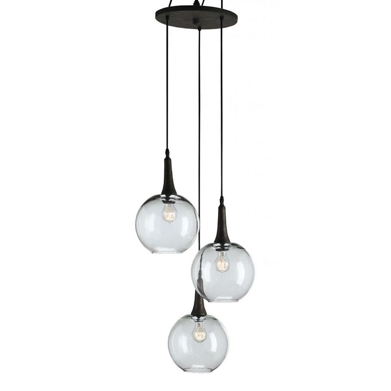 Currey Beckett Trio Pendant 9969