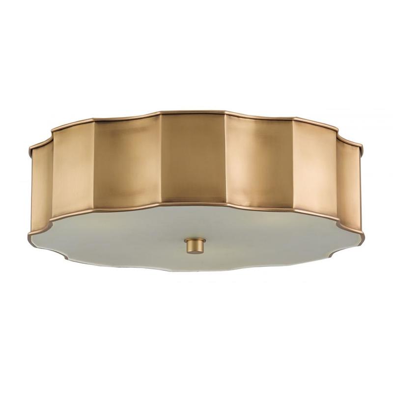 Currey Wexford Brass Flush Mount 9999 0001