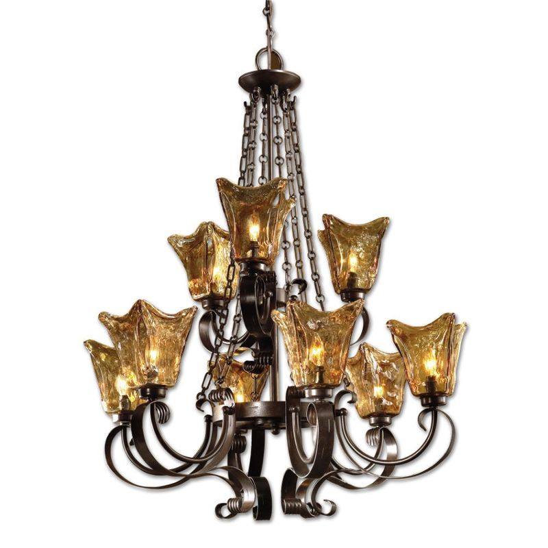 Uttermost Vetraio 9Lt Oil Rubbed Bronze Chandelier 21005