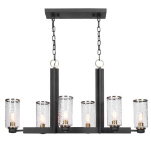Uttermost Jarsdel 6 Light Industrial Island Light 21333