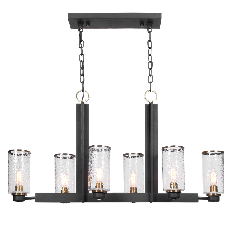 Uttermost Jarsdel 6 Light Industrial Island Light 21333
