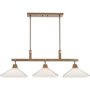Uttermost Brookdale Industrial 3 Light Linear Chandelier 21346