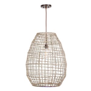 Uttermost Cross Weave 1 Light Pendant 21535