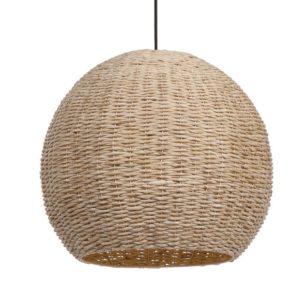 Uttermost Seagrass 1 Light Dome Pendant 21536