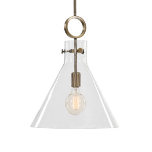 Uttermost Imbuto Funnel Glass 1 Light Pendant 21548