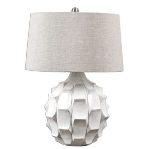Uttermost Guerina Scalloped White Lamp 27052