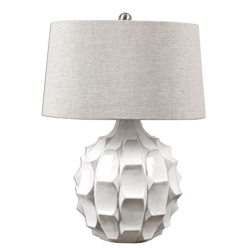 Uttermost Guerina Scalloped White Lamp 27052