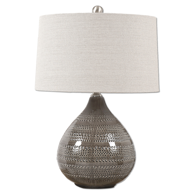 Uttermost Batova Smoke Gray Lamp 27057 1