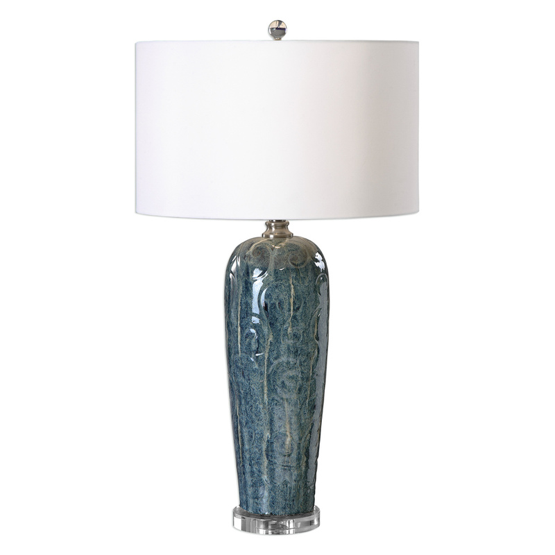 Uttermost Maira Blue Ceramic Table Lamp 27130 1