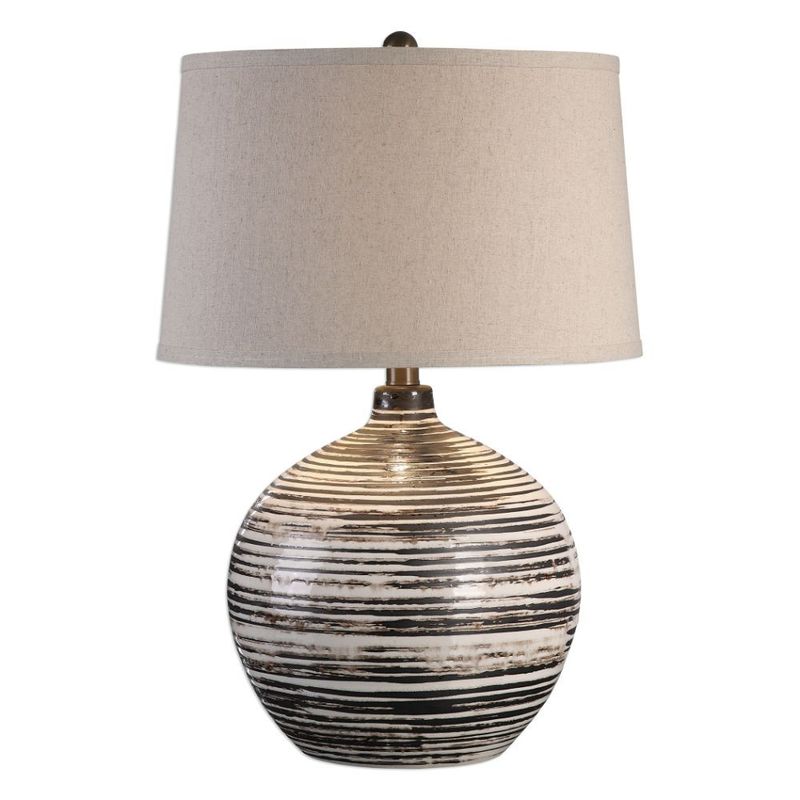 Uttermost Bloxom Mocha Ivory Lamp 27315 1