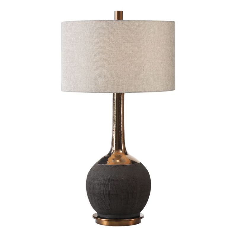Uttermost Arnav Textured Black Lamp 27779