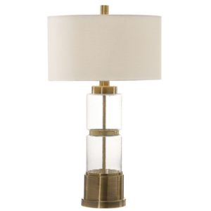 Uttermost Vaiga Glass Column Lamp 27830 1