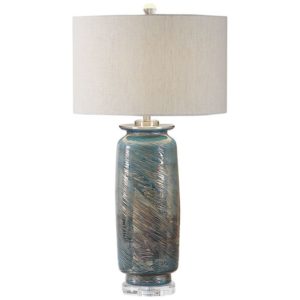 Uttermost Olesya Swirl Glass Table Lamp 27919