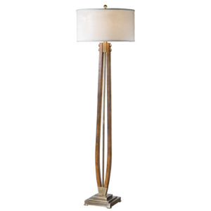 Uttermost Boydton Burnished Wood Floor Lamp 28105