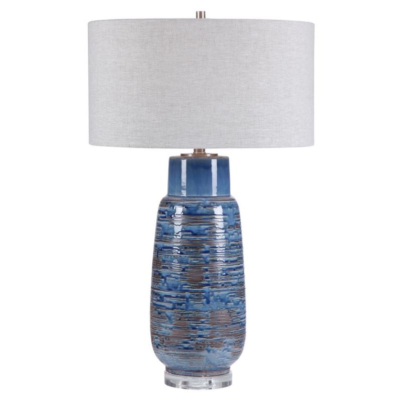 Uttermost Magellan Blue Table Lamp 28276