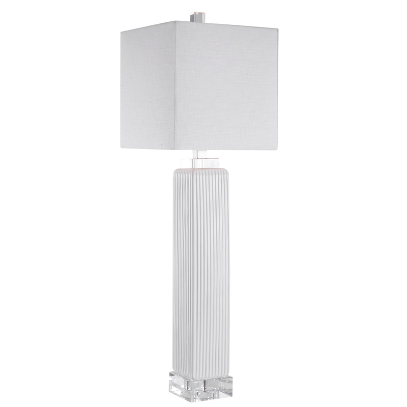 Uttermost Bennett White Buffet Lamp 28348 1