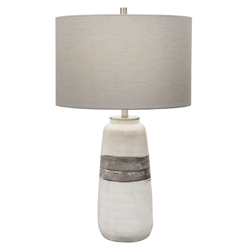 Uttermost Comanche White Crackle Table Lamp 28392 1