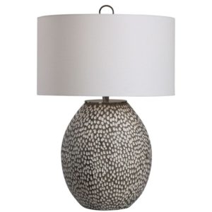 Uttermost Cyprien Gray White Table Lamp 28448 1