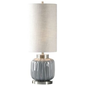 Uttermost Zahlia Aged Gray Ceramic Lamp 29559 1