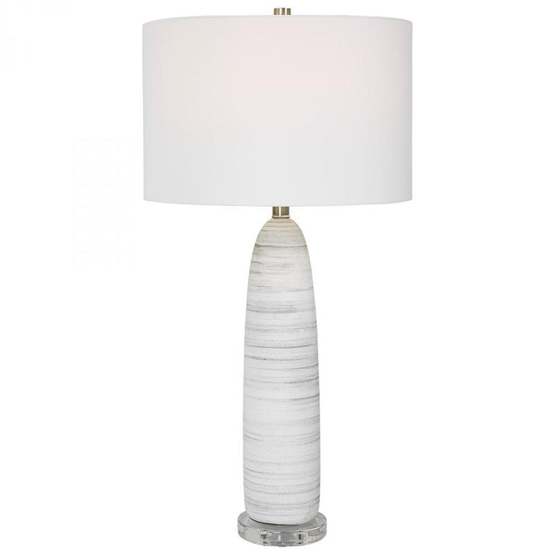 Uttermost Levadia Matte White Table Lamp 30004 1