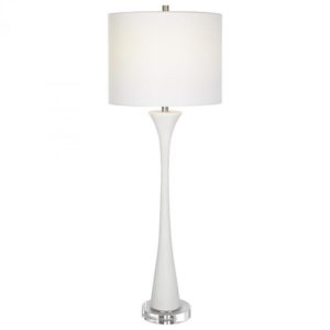 Uttermost Fountain White Marble Buffet Lamp 30040