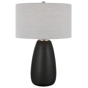 Uttermost Twilight Satin Black Table Lamp 30058 1
