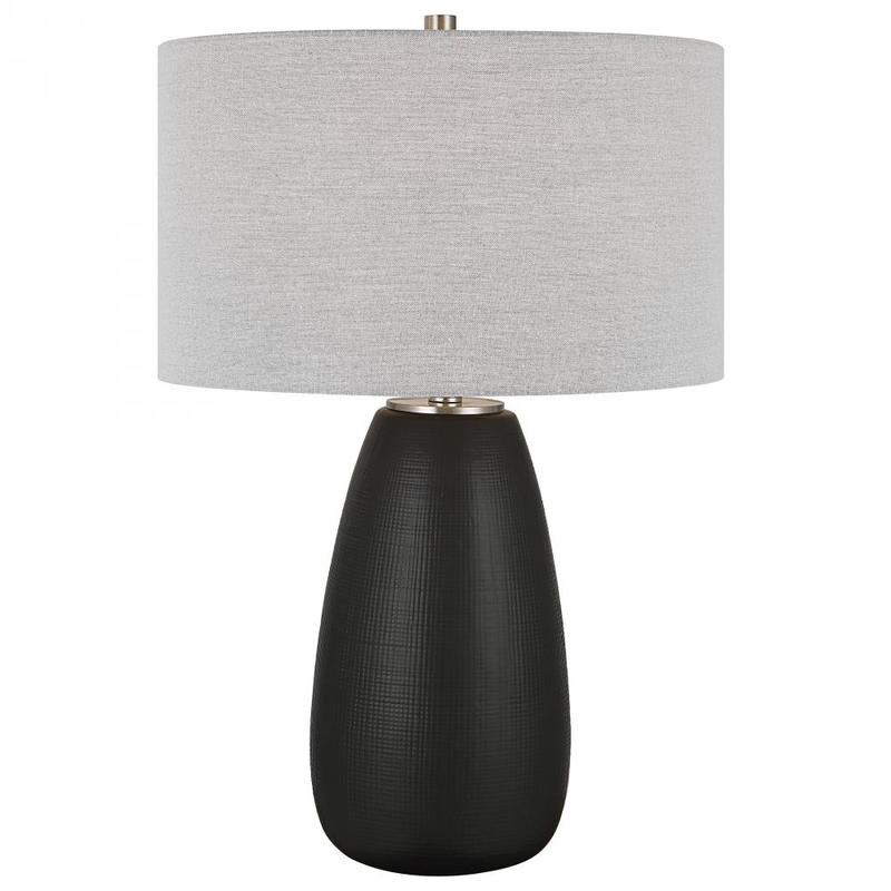 Uttermost Twilight Satin Black Table Lamp 30058 1