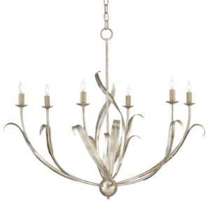Currey Menefee Silver Chandelier 9000 0931