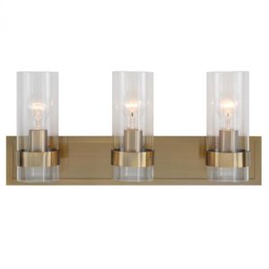 Uttermost Cardiff Antique Brass 3 Light Vanity 22870