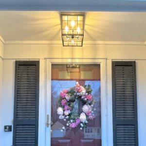 Northeast Lantern Outdoor Flush Mount Ceiling Fixture