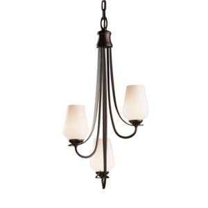 Hubbardton Forge Flora 3 Arm Chandelier
