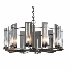Hubbardton Forge New Town 10 Arm Chandelier