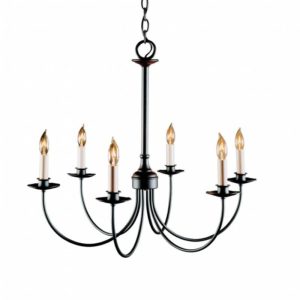 Hubbardton Forge Simple Lines 6 Arm Chandelier