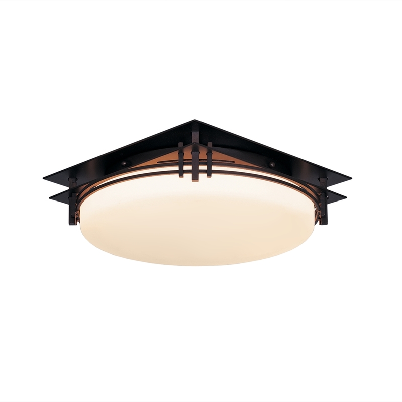 Hubbardton Forge Banded Semi-Flush