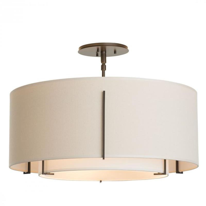 Hubbardton Forge Exos Double Shade Semi-Flush