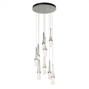 Hubbardton Forge Link 9-Light Blown Glass Round Pendant