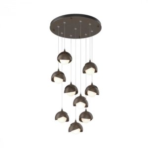 Hubbardton Forge Brooklyn 9-Light Double Shade Round Pendant