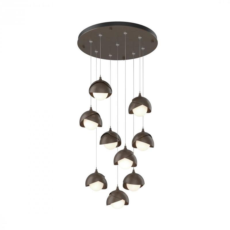 Hubbardton Forge Brooklyn 9-Light Double Shade Round Pendant