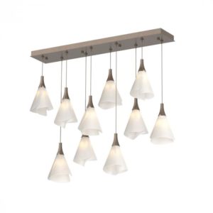 Hubbardton Forge Mobius 10-Light Rectangular Pendant