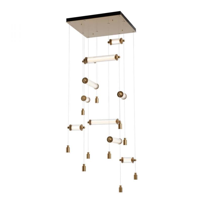 Hubbardton Forge Libra 10-Light Square LED Pendant