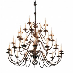 Hubbardton Forge Ball Basket 36 Arm Chandelier