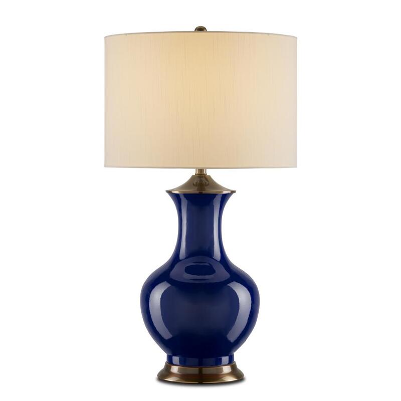 Currey Lilou Blue Table Lamp 6000 0841