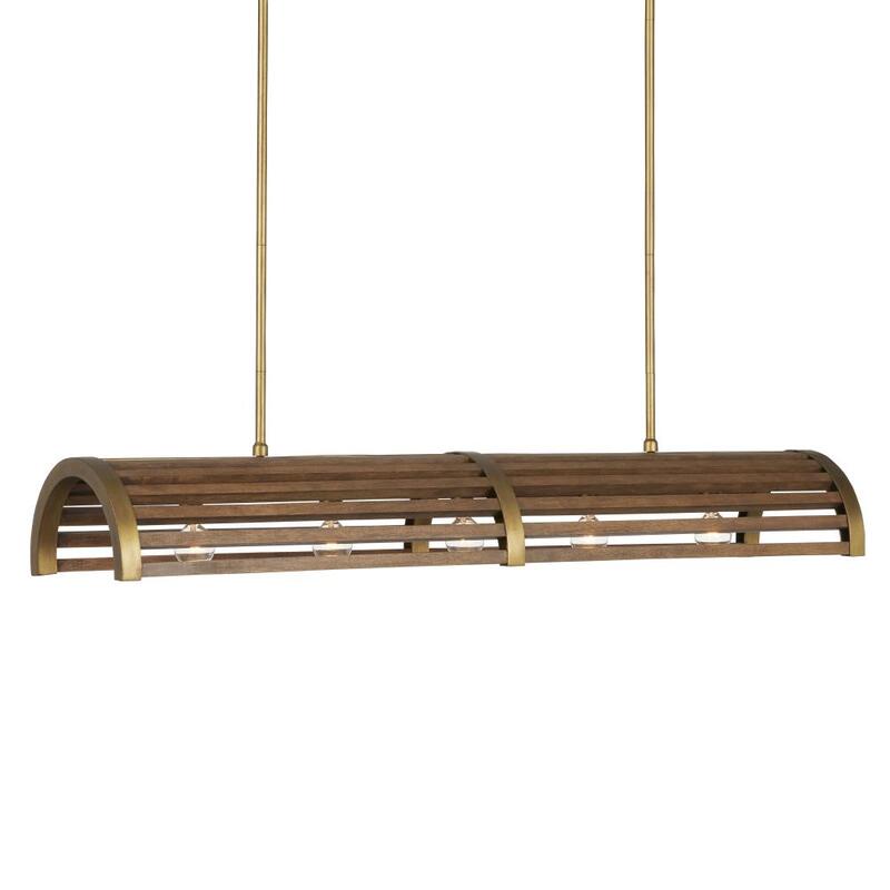 Currey Woodbine Rectangular Chandelier 9000 0967
