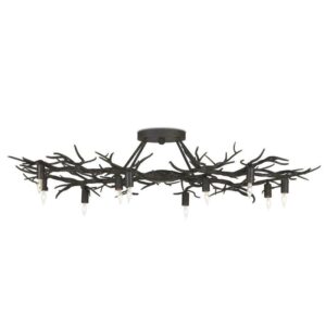 Currey Rainforest Bronze Semi Flush 9000 0981