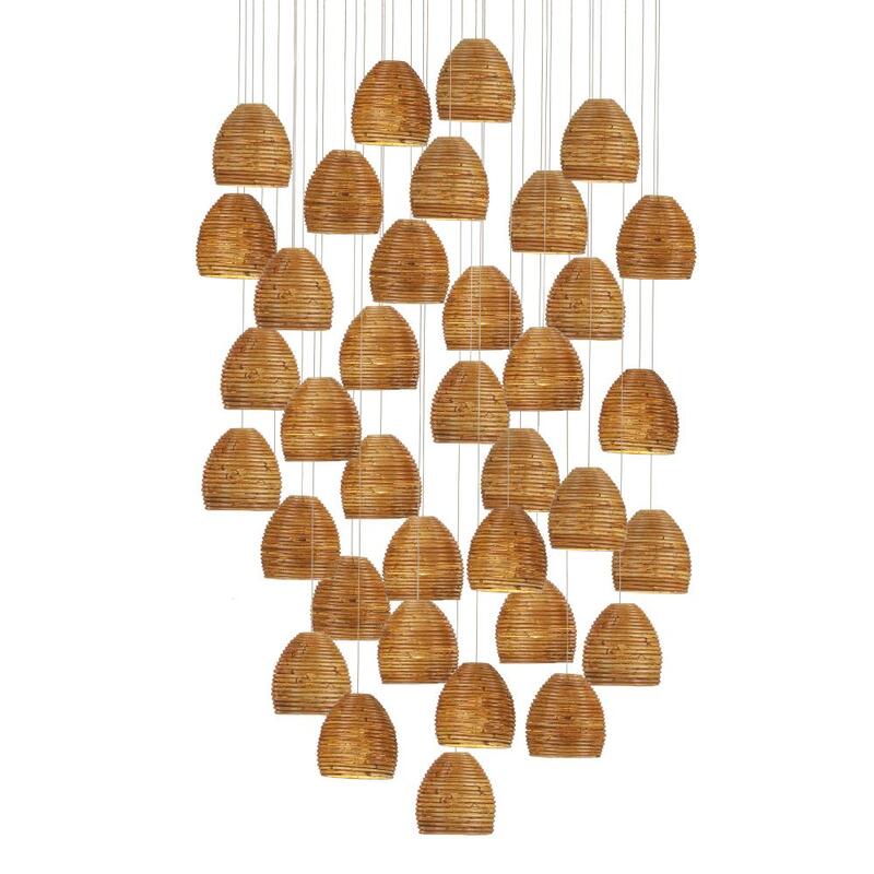 Currey Beehive 36 Light Multi Drop Pendant 9000 1004