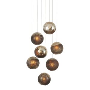 Currey Pathos Round 7 Light Multi Drop Pendant 9000 1014