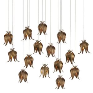 Currey Iota Rectangular 15 Light Multi Drop Pendant 9000 1023