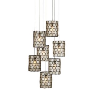 Currey Regatta Round 7 Light Multi Drop Pendant 9000 1049