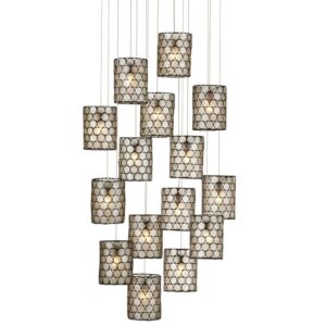 Currey Regatta Round 15 Light Multi Drop Pendant 9000 1050