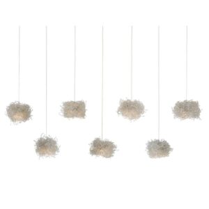 Currey Birds Nest Rectangular 7 Light Multi Drop Pendant 9000 1058